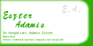 eszter adamis business card